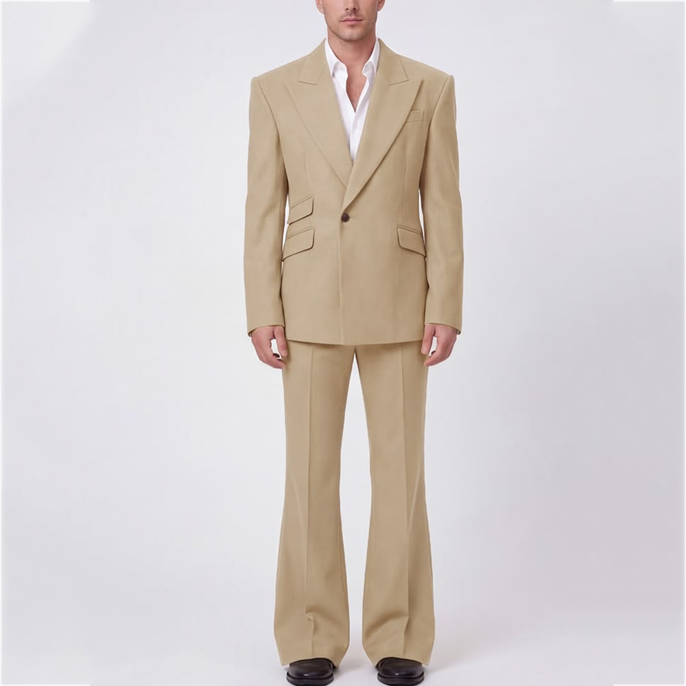 Men Formal Party Wear Outfit - Высококачественный мужской костюм однотонного цвета с