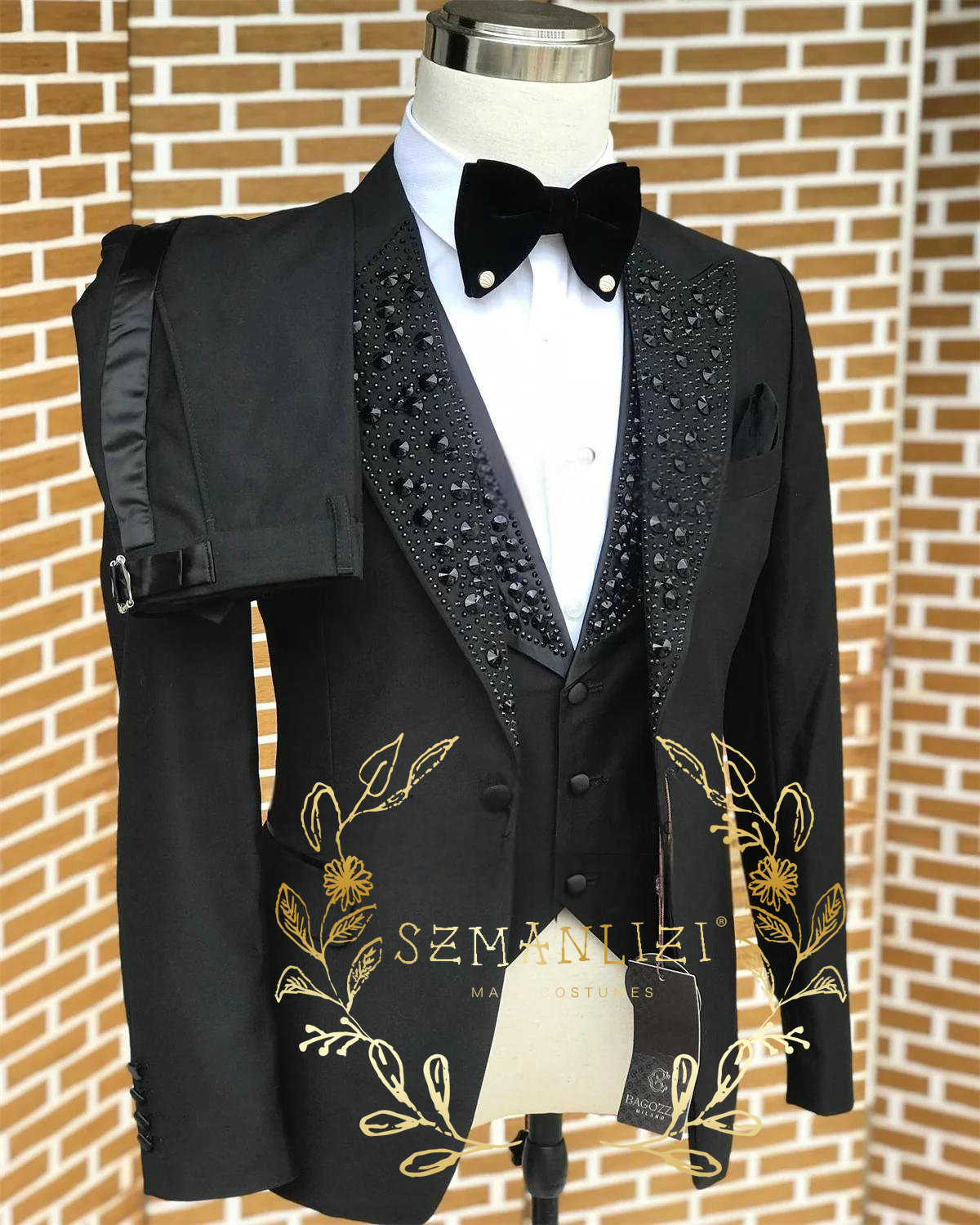 Men Formal Wear With Blazer - Черные мужские костюмы Роскошные смокинги с