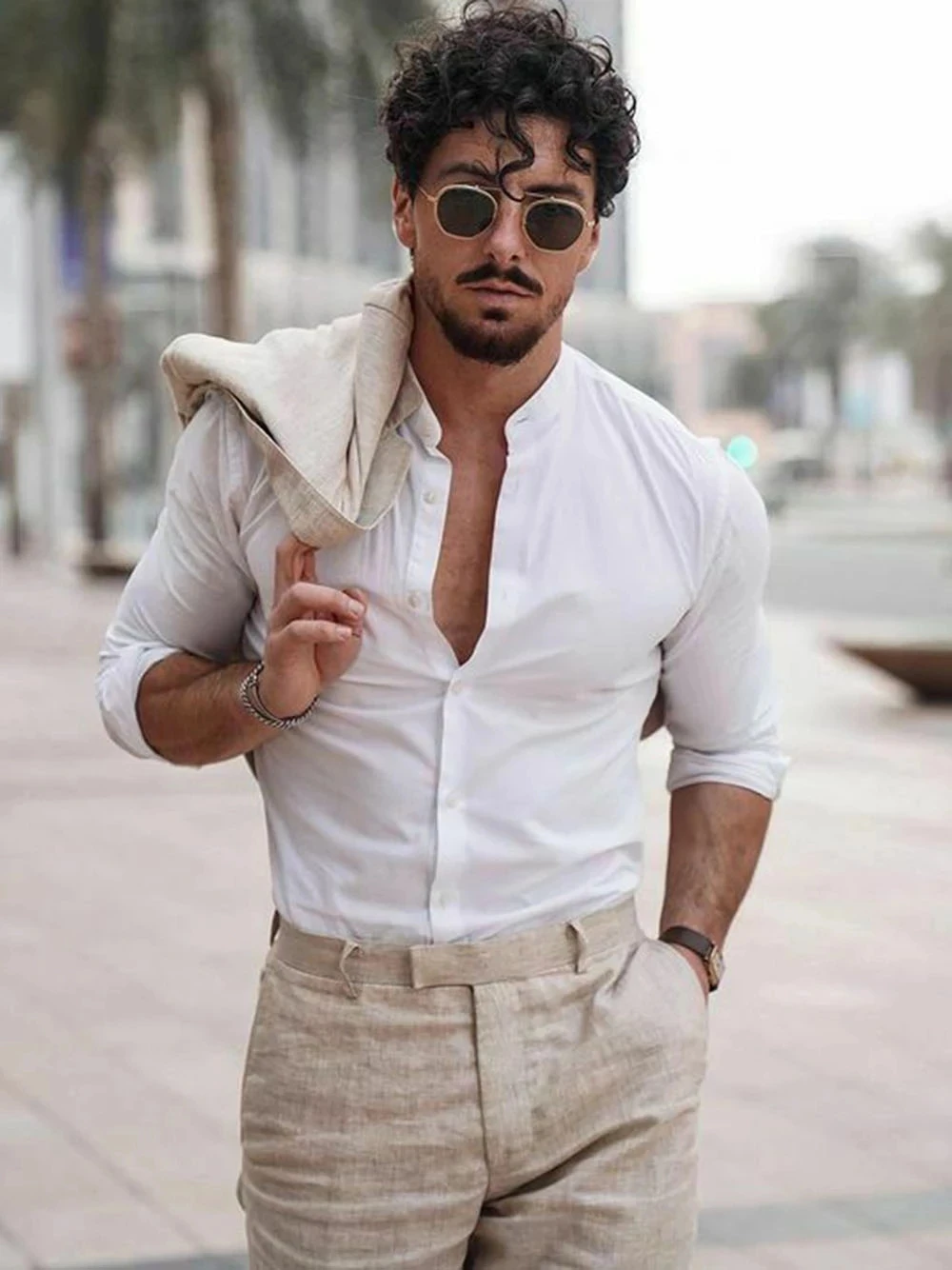 Летний пляжный деловой льняной – обзор и цена Men Formal Wear With Blazer