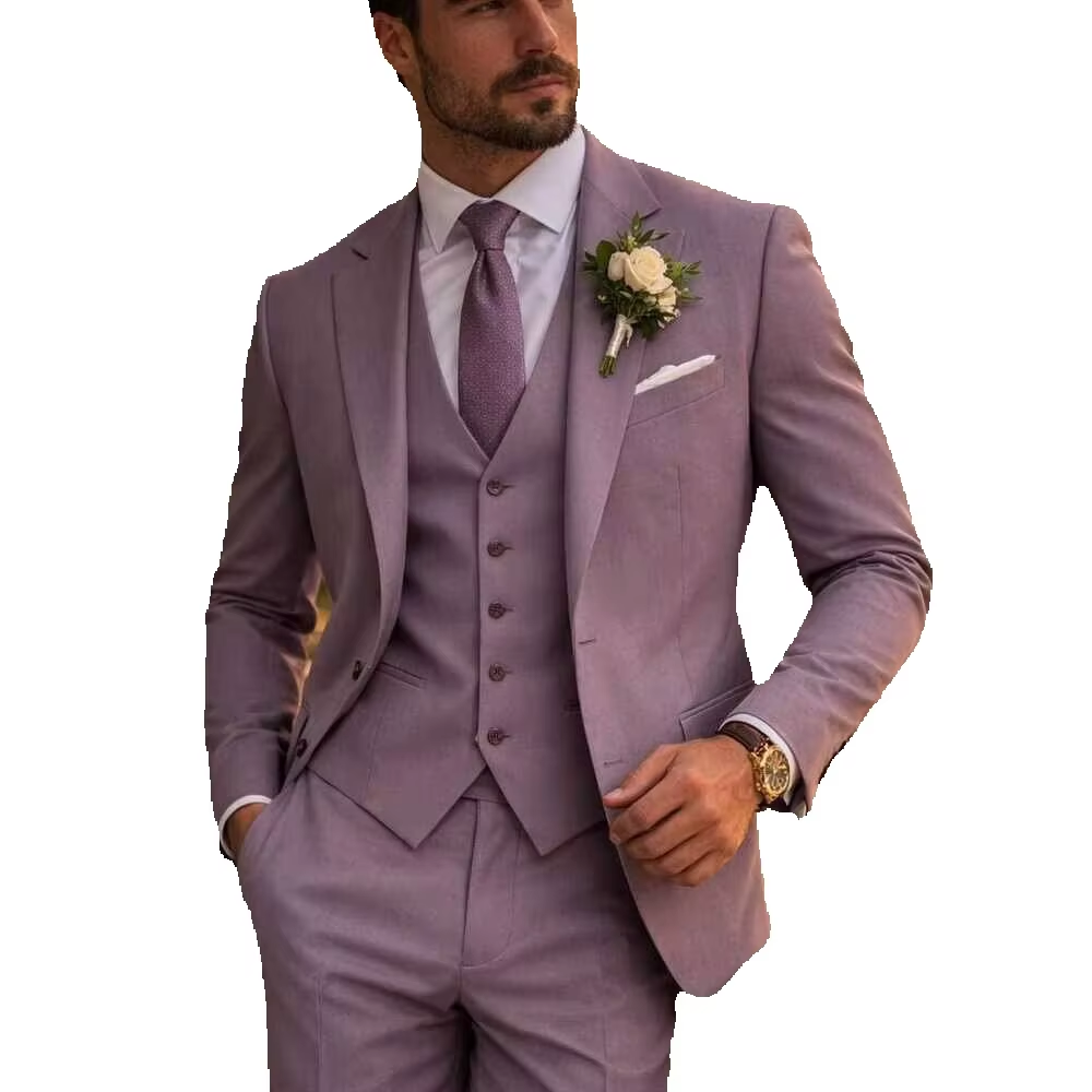 Мужской костюм-тройка лавандов – обзор и цена Men Formal Wear With Blazer
