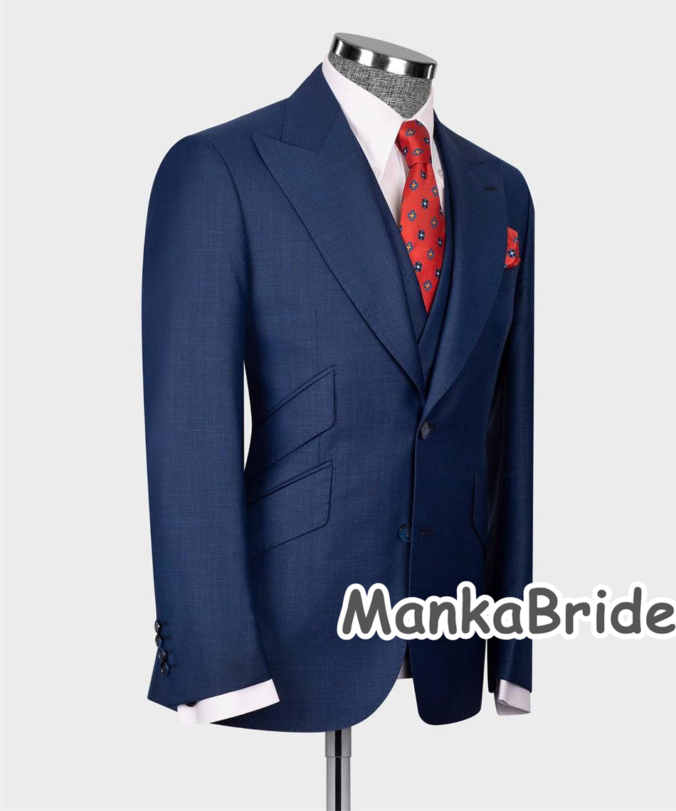 Элегантный темно-синий классич – обзор и цена Men Formal Wear With Blazer