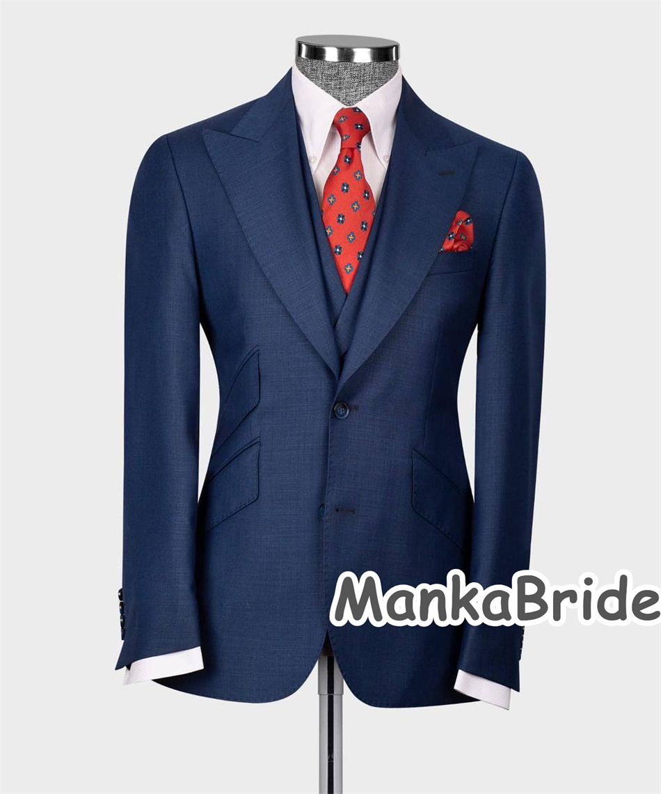 Элегантный темно-синий классич – обзор и цена Men Formal Wear With Blazer