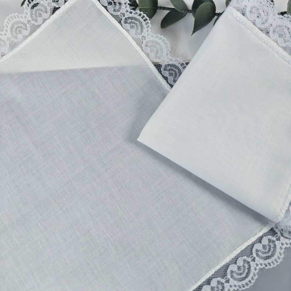 Набор из 6 новых чисто-белых к – обзор и цена Monogrammed Handkerchief