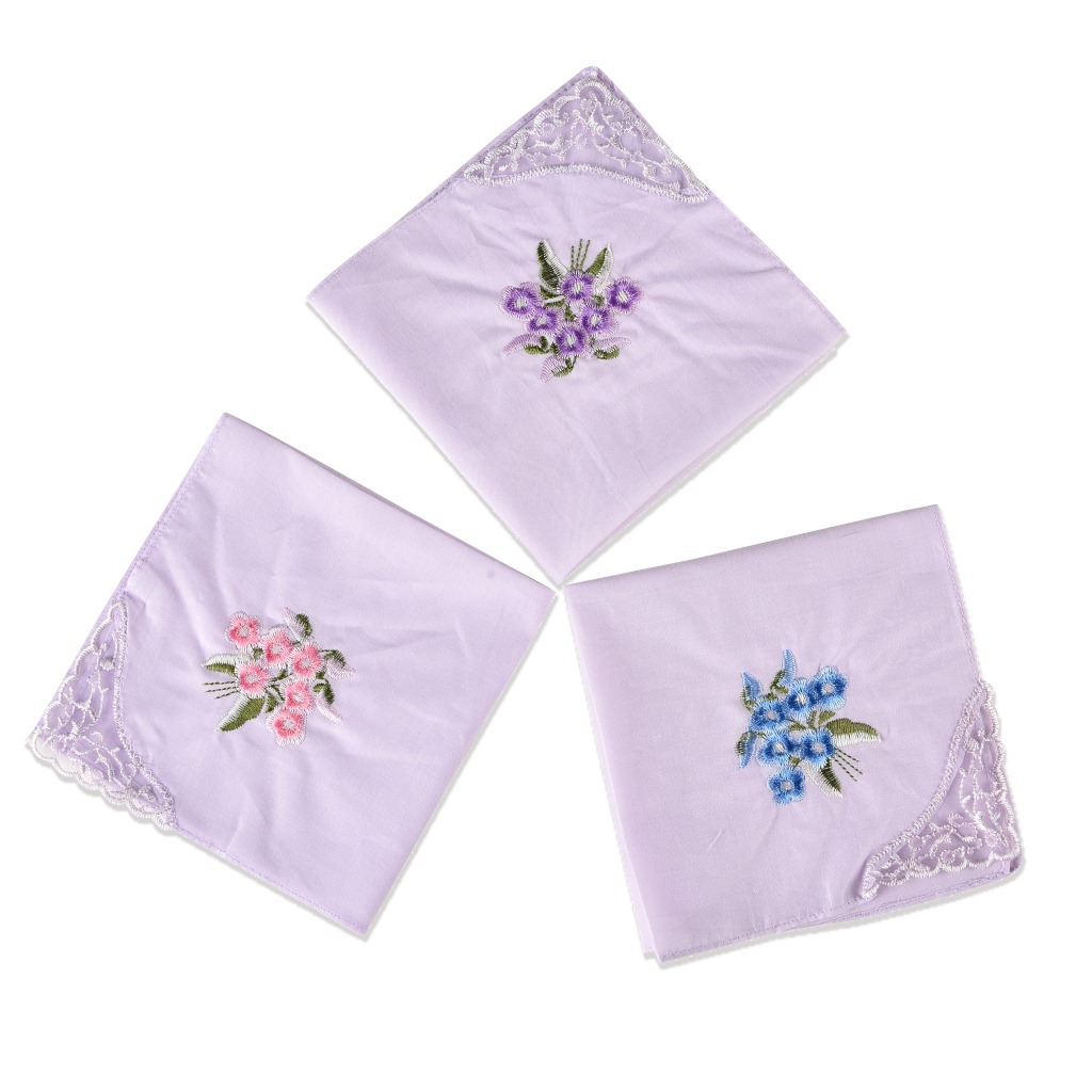 3 шт. роскошные хлопковые женс – обзор и цена Monogrammed Handkerchief
