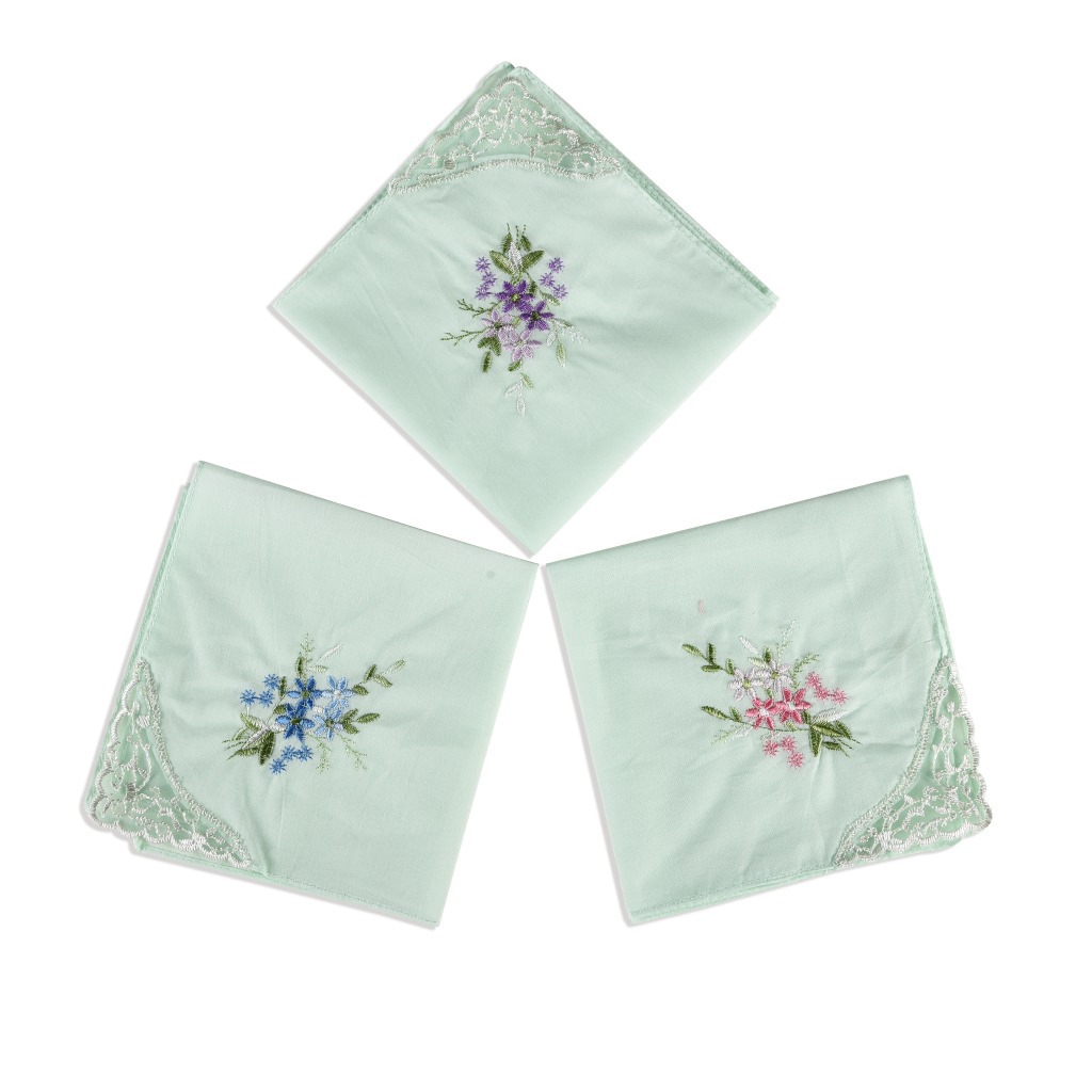 3 шт. роскошные хлопковые женс – обзор и цена Monogrammed Handkerchief