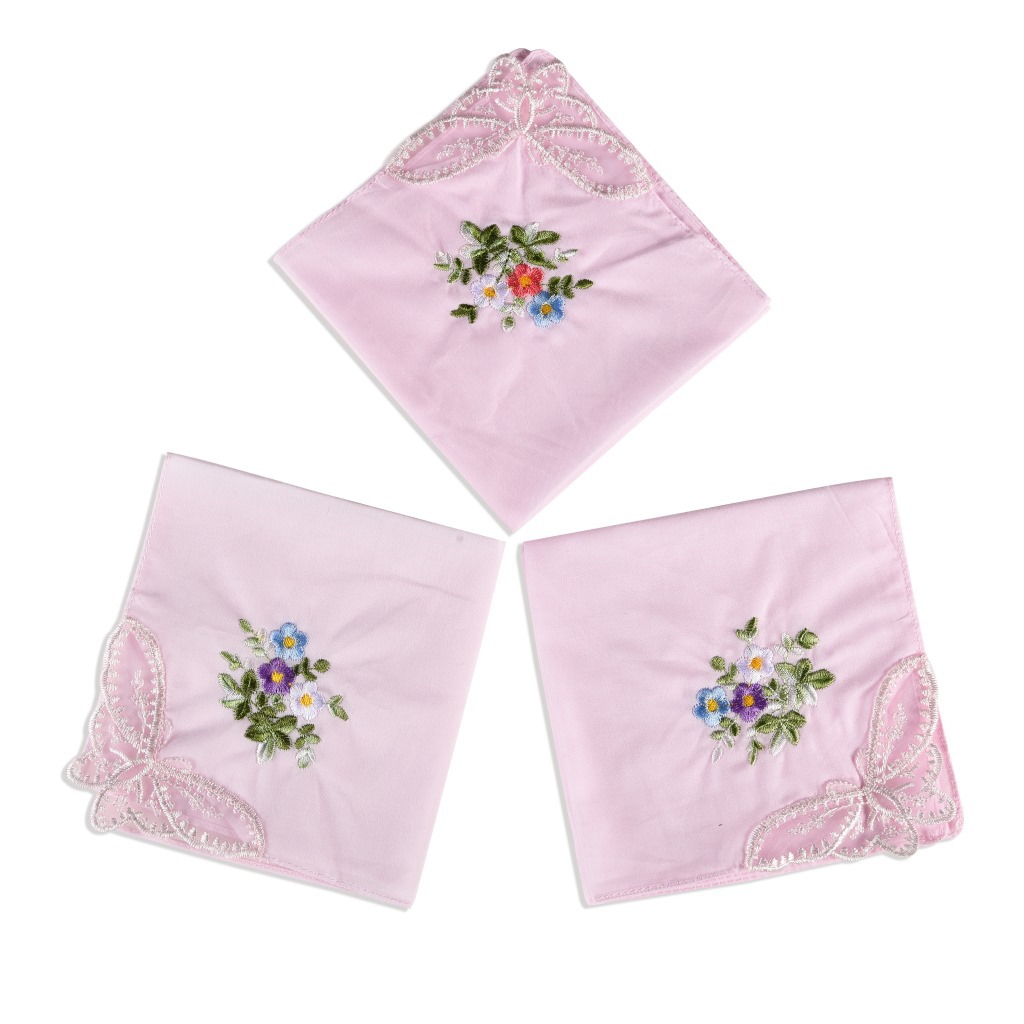 3 шт. роскошные хлопковые женс – обзор и цена Monogrammed Handkerchief