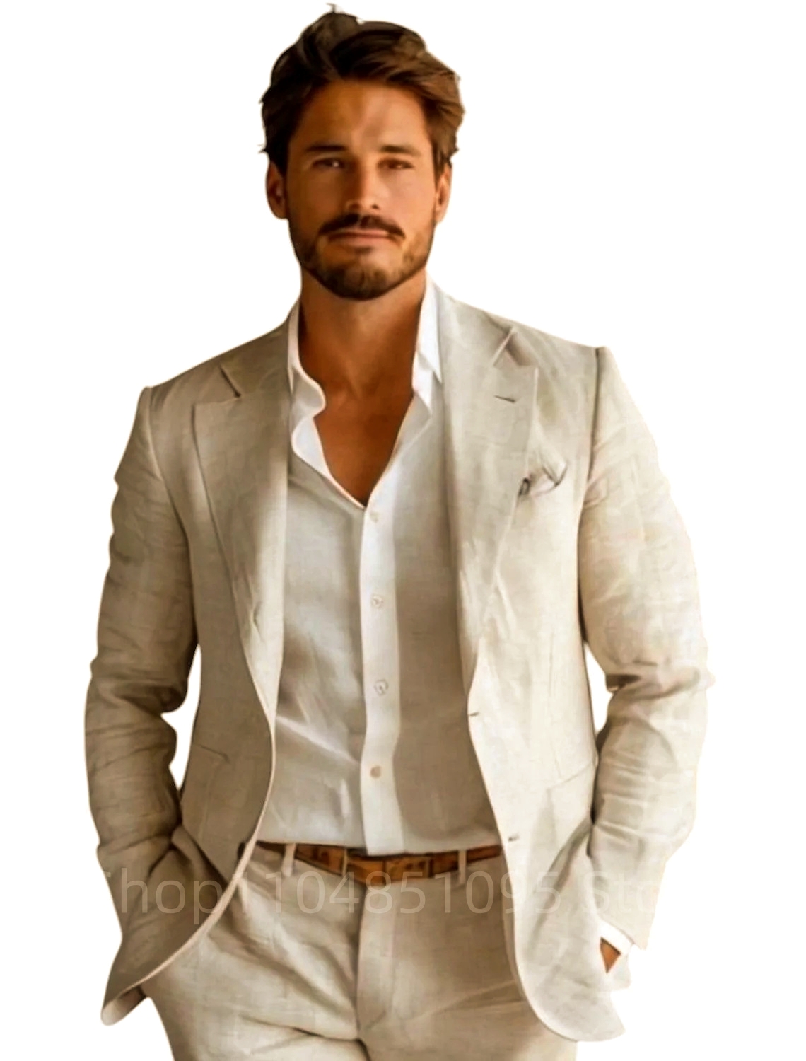 Синий приталенный мужской льня – обзор и цена Men Formal Wear Design