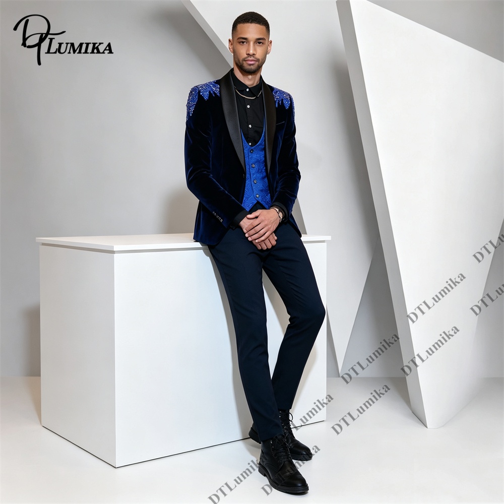 Мужской бархатный костюм Peage – обзор и цена Men Formal Wear With Blazer
