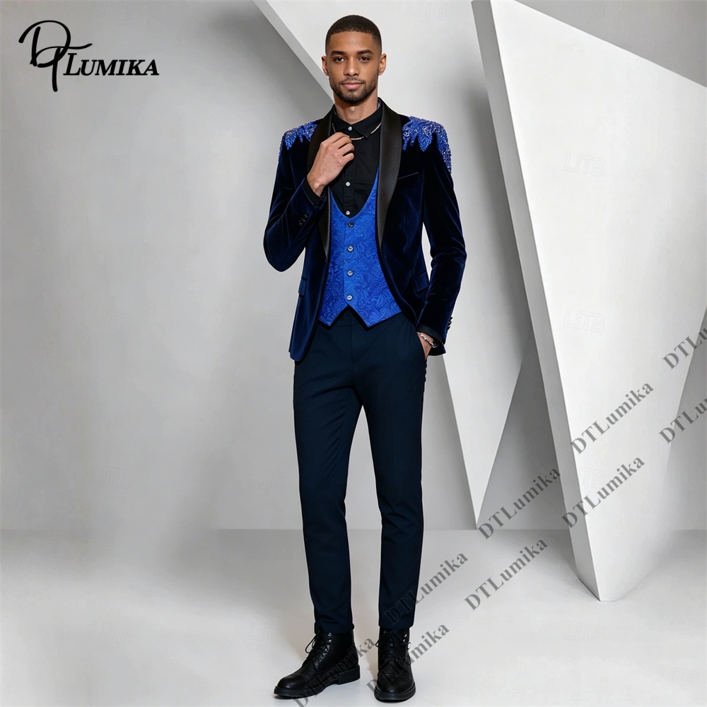 Мужской бархатный костюм Peage – обзор и цена Men Formal Wear With Blazer