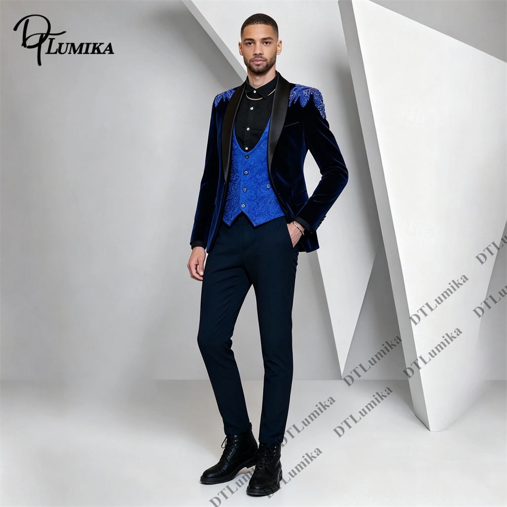 Мужской бархатный костюм Peage – обзор и цена Men Formal Wear With Blazer